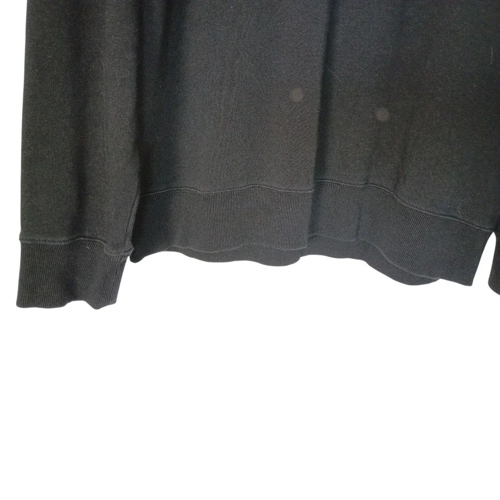 True Religion Men's XL Black Gold Horseshoe Pullover Hoodie Sweatshirt Gold Logo
